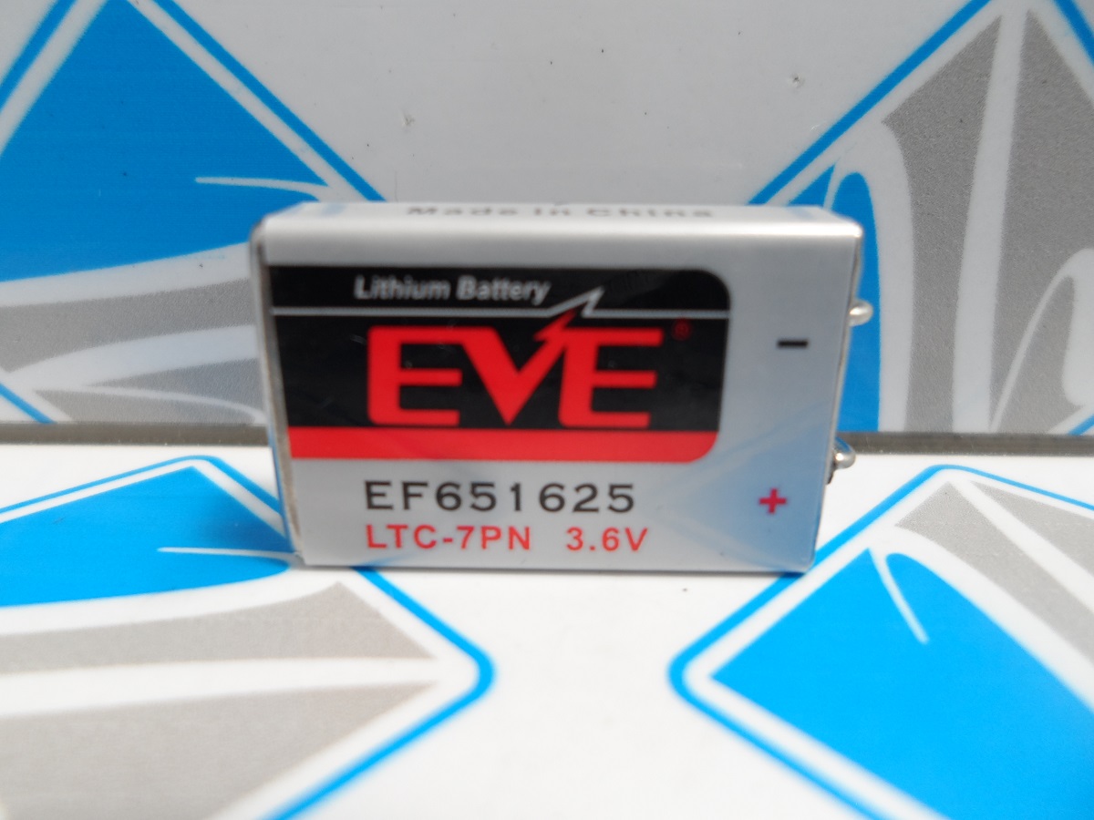 EF651625 LTC-7PN    Batería Lithium 3.6V, 750mAh, 2 Pines